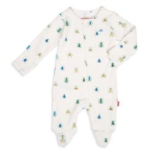 NWT MAGNETIC ME - Just Wing It Bugs Organic Cotton Magnetic Footie Sz. 3-6M